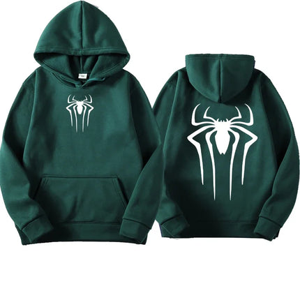 Fashion Printed Spider Hoodie for Men Casual Hoodie Pullover Sweatshirt for Men Top Spider Hoodie Sweatshirt