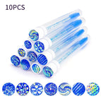 10pcs tube and brush