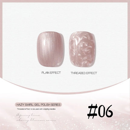 MIANEL 12ML Mother-of-Pearl Mermaid Shimmer Thread Gel Polish 2026 Spring-Summer Collection Fine Glitter Aurora Pearl Nail Art