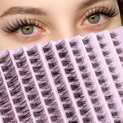 Lash Clusters 8-16mm 3D Cluster Lashes Natural Look Soft Mix Length DIY Eyelash Extension Volume Individual Lashes