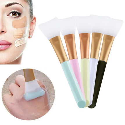1-3PCS Color Silicone Mask Brush Flexible Facial Mud Applicator Body Lotion Cream Blending Cosmetics DIY Makeup Beauty Tools