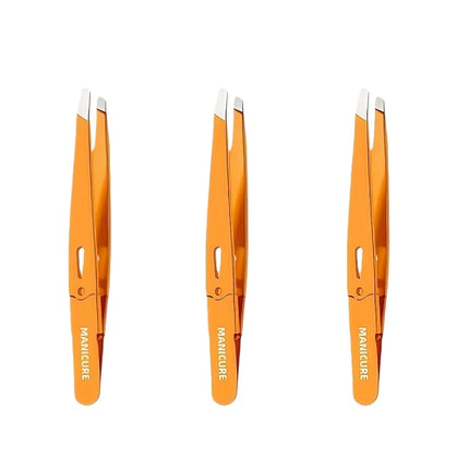 High-Quality Stainless Steel Eyebrow Tweezers Hair Removal Tweezers Specialized for Beard Removal, Slant Tip Eyebrow Clip
