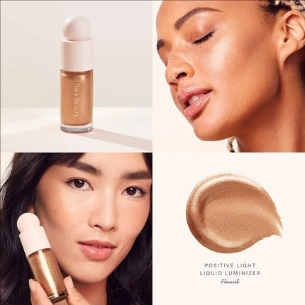 Rare Beauty Positive Light Liquid Luminizer Highlight Contouring Liquid Blush Makeup Face Shimmer Shine High Lighter Lipstick