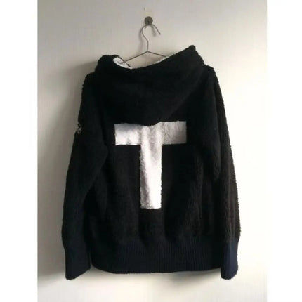 Y2k Lamb Wool Jackets Women Gothic Hoodies Cross Skull Grunge Zipper Sweatshirts Vintage Casual Hooded Coats Haraiuku Streetwear