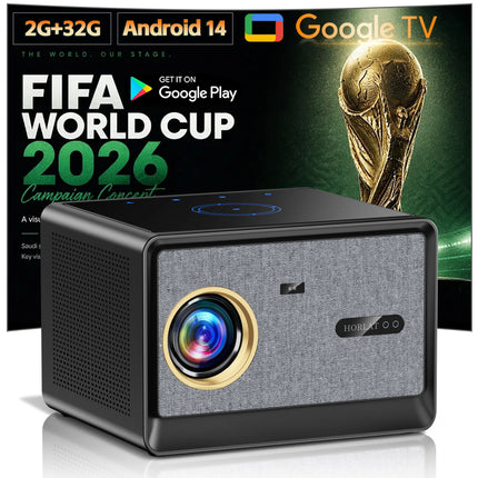HORLAT 4K Ultra HD Projector Video Movies 3500 ANSI Google TV Home Theater 32GB Android 14 Auto Focus Smart TV Beam Projectors