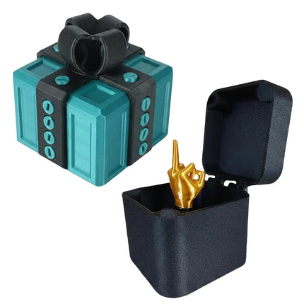 Middle Finger Prank Gift Box, DIY Surprise Pop-Up Toy with Screws, Annoying Present for Adults, Viral Tiktok Gag Gift for Friend