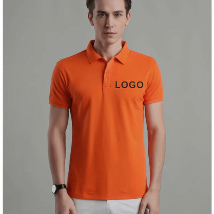 Customized Logo Breathable Polo Shirt Casual Company Group Clothing Lapel Short Sleeve Polo Shirts Work Clothes Print Embroidery
