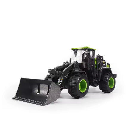 Plastic Vehicle Education + Diecast Excavator Tractor Cement Truck Car Bulldozer Crane Toy Model Wholesale Boy Gift Digger Alloy