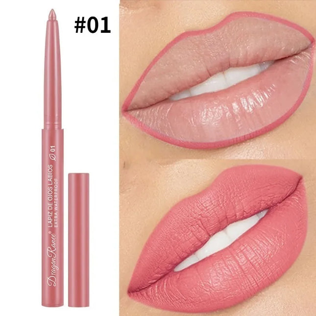 Lip Liner Lipstick Pen Waterproof Lasting Hook Line Lip Pen Matte Beginner Automatic Lip Liner Bean Paste Lip Contour Cosmetics