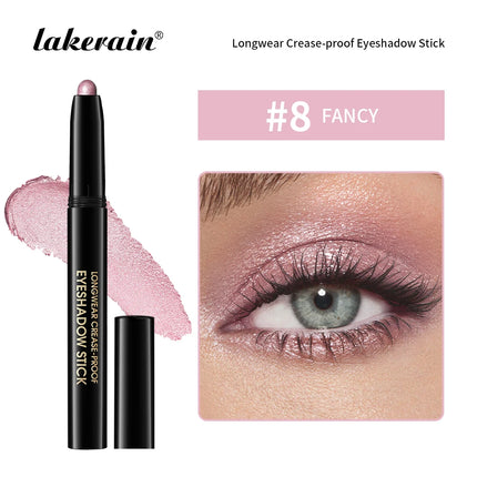 10 Colors Longwear Crease-proof Eyeshadow Pencil Stick Lasting Glitter Shimmer Matte Eye Shadow Highlighter Pen Eyes Makeup Too