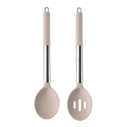 2/4/6/8pcs Silicone Kitchenware Set Stainless Steel Hand Shovel Soup Spoon Spaghetti Claw Cooking Set Household Kitchen Tool Set