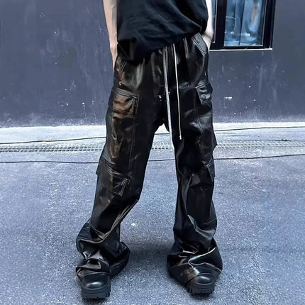 Owen Seak Men Cargo Pants Casual Loose Gothic Men's Trousers Autumn High Street Black Long Pant Size XL