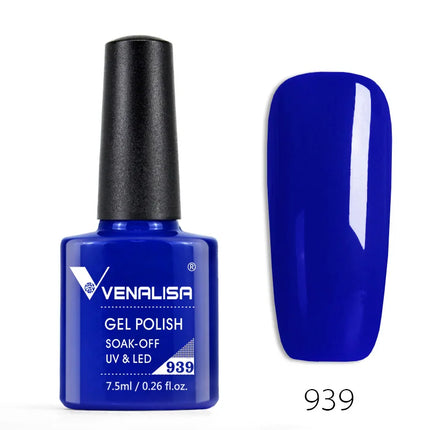 Venalisa Nail Gel Polish Semi Permanent Salon Quality TPO Free Glitter 7.5ml Soak off UV LED Nail Gel Varnish