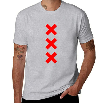 Amsterdam XXX logo T-Shirt oversized t shirt graphic tee shirt sweat plus sizes men's t shirts
