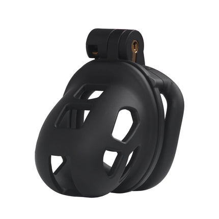 2025 new men's chastity lock black smooth SM erotic men's toy, Valentine's Day gift (purchased separately with chastity lock str