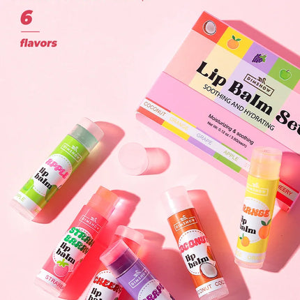 6  flavors of fruit moisturizing lipstick Moisturizing and moisturizing lip mask desalination lip mask lip balm