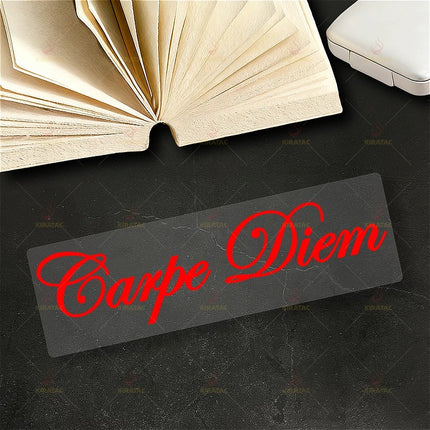 1pc Carpe Diem Motorcycle Stickers for Motorcycle Fairings Helmet Car Window Scooters Body Waterproof  Universal Vinyl Decals