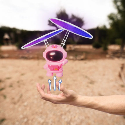 Flying Robot Astronaut Toys Children Robot Toys with Light Cute USB Charging Astronaut with LED Light for Boys Girls Christmas