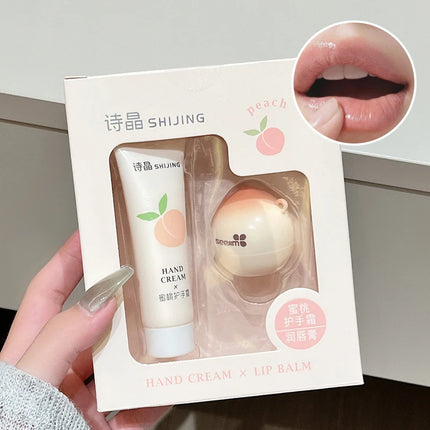 Hand Cream and Lip Balm Set - Nourishing Combo for Dry Hands & Lips