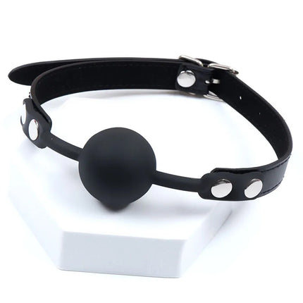 Silicone Gag Ball Erotic Adult Games Sex tools Leather Belt Bondage Restraints Slave Fetish Women Mouth Gag Sex Toys For Couples