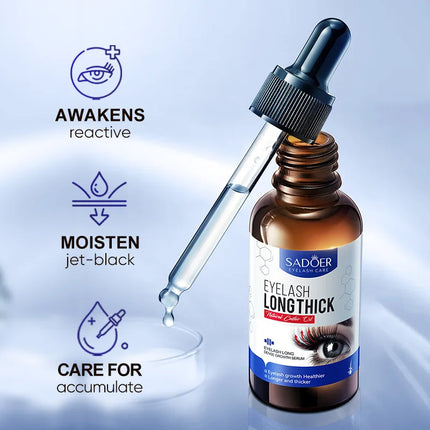 Double-action eyelash enhancement combo—lengthening mascara and thickening eyelash serum for dramatic, curled lashes.