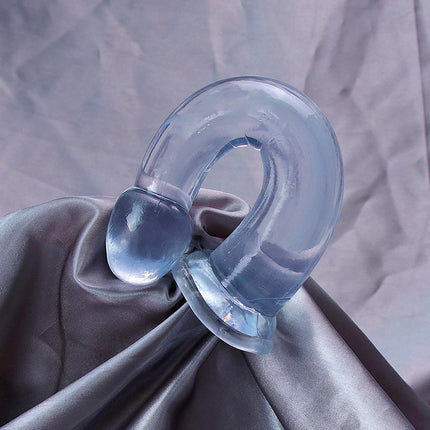 Cheap TPE Transparent Anal Plug Jelly Dildo 4Sizes Suction Cup Cock Vaginal Masturbation Soft Small Penis Women Man Sex Toys