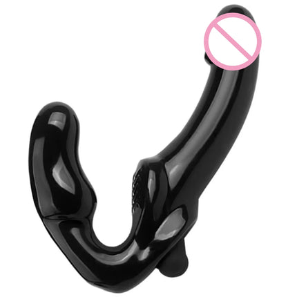 Strapless Strap-on Dildo Vibrator Strapon for Lesiban Remote Control 10 Speed Double-heads Vibrator for Women Sex Toys For Adult
