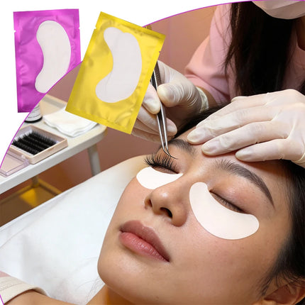50Pairs/Lots Eyelash Extension Patch Under Eye Pads Hydrogel Patches For Extension Lint Free Stickers Eyelash patches Makeup