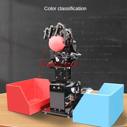 6 Dof Robot Hand with Servo AI Visual Robot Fingers Claw Manipulator Palm for Raspberry Pi 4B Python Programmmable Robot DIY Kit