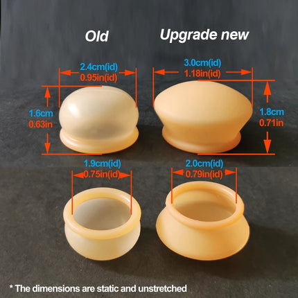 Penis Sleeve Extender Enlargement Silicone Replacemen Sleeve Glans Protector Cover Accessories for PMP Pennis Pump Stretcher Men