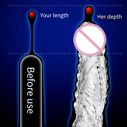 Bullet Vibrator Ring Clear Cock Ring Extender Reusable Penis Sleeve Ultra-Soft Enlarger for Couples Vibrating Dildo Sex Toys Men