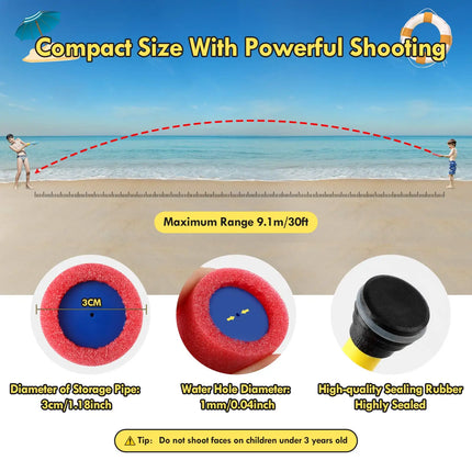 6/12Pcs Water Gun for Kids Super Water Blaster Soaker Gun Foam Squirt Guns Swimming Pool Summer Outdoor Toys Beach Party Games