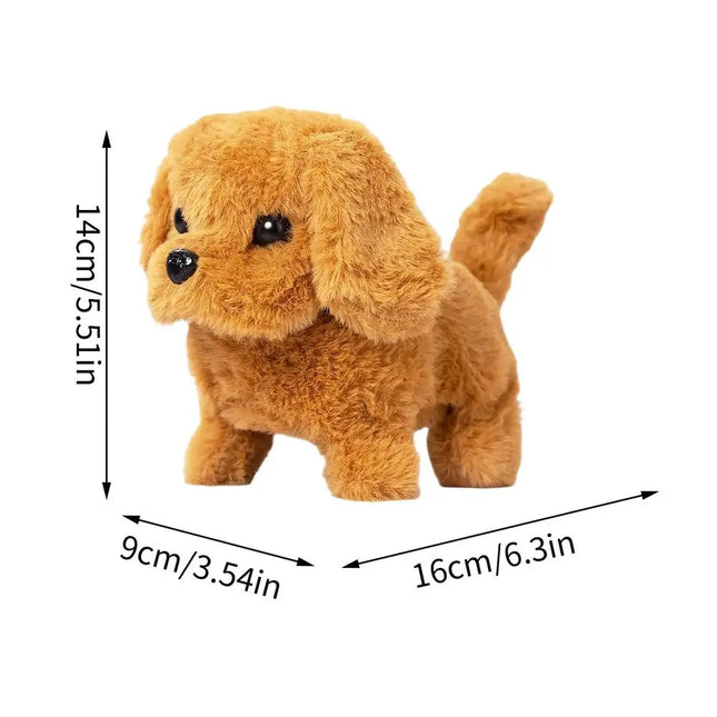New Electric Realistic Plush Simulation Smart Dog Children Toy Can Walking And Call Electric Plush Robot Pet Dogs For Boys Girls