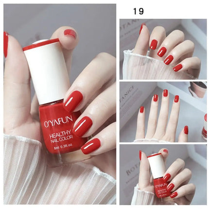 Glossy 8ml Nail Polish No-bake False Nail Nail Art Manicure Quick Dry Tearable Nail Art Oily Mood Nail Polish Woman