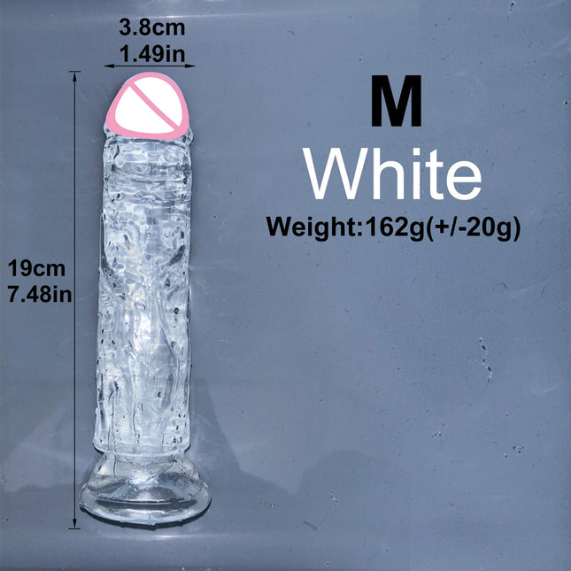 Cheap 5 Colors Small Transparent Dildo Suction Cup Jelly Dick Women Erotic Anal Sex Toys Soft Clitoris Vaginal Masturbators Penis