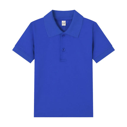Boys Polo Shirt Children 15 Colors Custom Logo Short-Sleeve High-end eco-friendly cotton Clothes Teens Tshirts