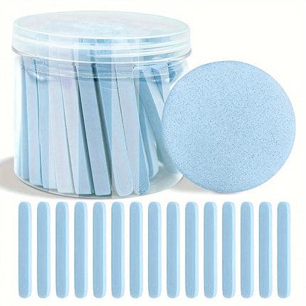 Compress Face Wash Puff with Storage Box Facial Cleansing Sponge for Makeup Remover Round Face Wash Sponge Skincare Beauty Tool