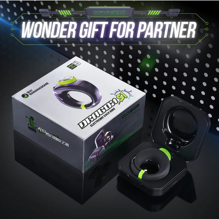 Cock Ring Vibrator for Couples Sex Toy APP Control 10 Vibrating 6 Electric Shock Modes Adjustable Twist Tightness Men Penis Ring