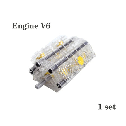 Technical Parts Kit V2 V4 V6 V8 V10 V12 V14 Engine Cylinder Building Blocks Bricks Model for High-tech Cars DIY Educational Toys
