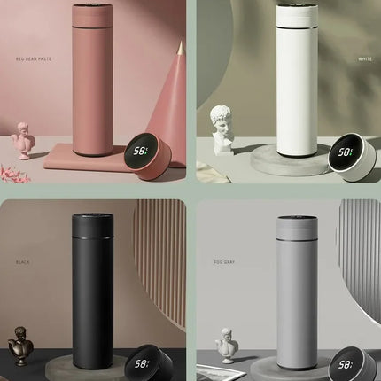 500ML Temperature Display Thermos Cup Stainless Steel Divided Thermos Bottle Outdoor Vacuum Insulated Cup Father's Day Gift