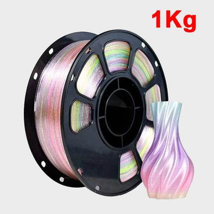 1.75mm 3D Printer Filament  PLA Crystal flash point rainbow Printing Material 1Kg, 500g, 250g Filament Crystal Sparkle Forest