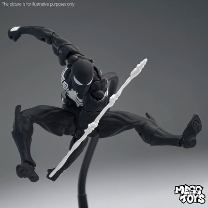 New MessToys Spiderman Figure CT Toys Black Red Spider Man Figurine Mess Toys Action Figure Custom Model Gift Kid Customized Toy