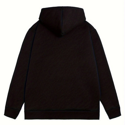 Brooklyn New York Graphic Hoodie  Casual Sweatshirt with Front Pocket  Loose Fit Hooded Collar Style Casual Long Sleeve Pullover