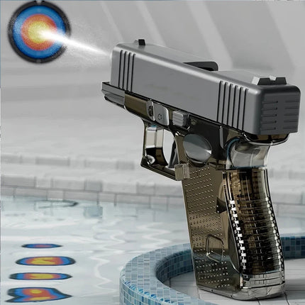 Hot Mini Desert Eagle Mechanical Continuous Firing Water Gun Small Pistol Summer Outdoor Beach Poor Toy Shoot Water Gun for Kids