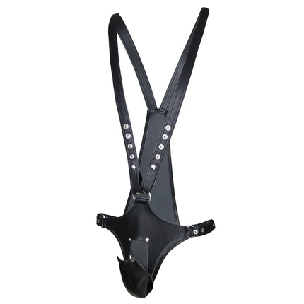 Gay Rave Harness Sexual Clothing Leather Belts Male Body Bondage Cage Chest Harness Strap Fetish Wear For BDSM Sex Sex Toys