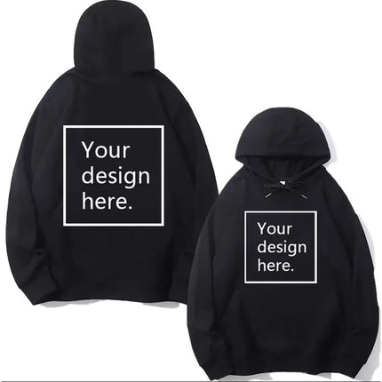 Design your own men's and women's universal trendy casual jacket with a hood and sweater made of 280g fabric. Personalized gift.