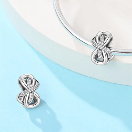 Original 925 Sterling Silver Charms Beads Cute Mushroom Unicorn Love Wings Pearl Charm for Bracelet Pendant Woman Girl Jewelry