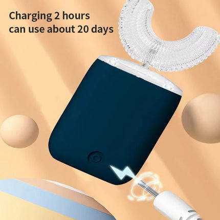 Automatic Children's Cartoon Electric Toothbrush U Type for Kids 360Degrees Sonic Toothbrush Rechargeable Smart Timer Waterproof