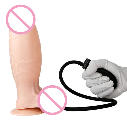 Inflatable Adjustable Size New Realistic Dildos Erotic Dildo Artificial Penis G-spot Large Anal Plug Female Masturbation Sex Toy