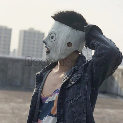 Hair Braid Style Cosplay Funny Halloween Mask Music Lover Fans Full Face Head Christmas Carnival Party Mardi Gras Costume Props